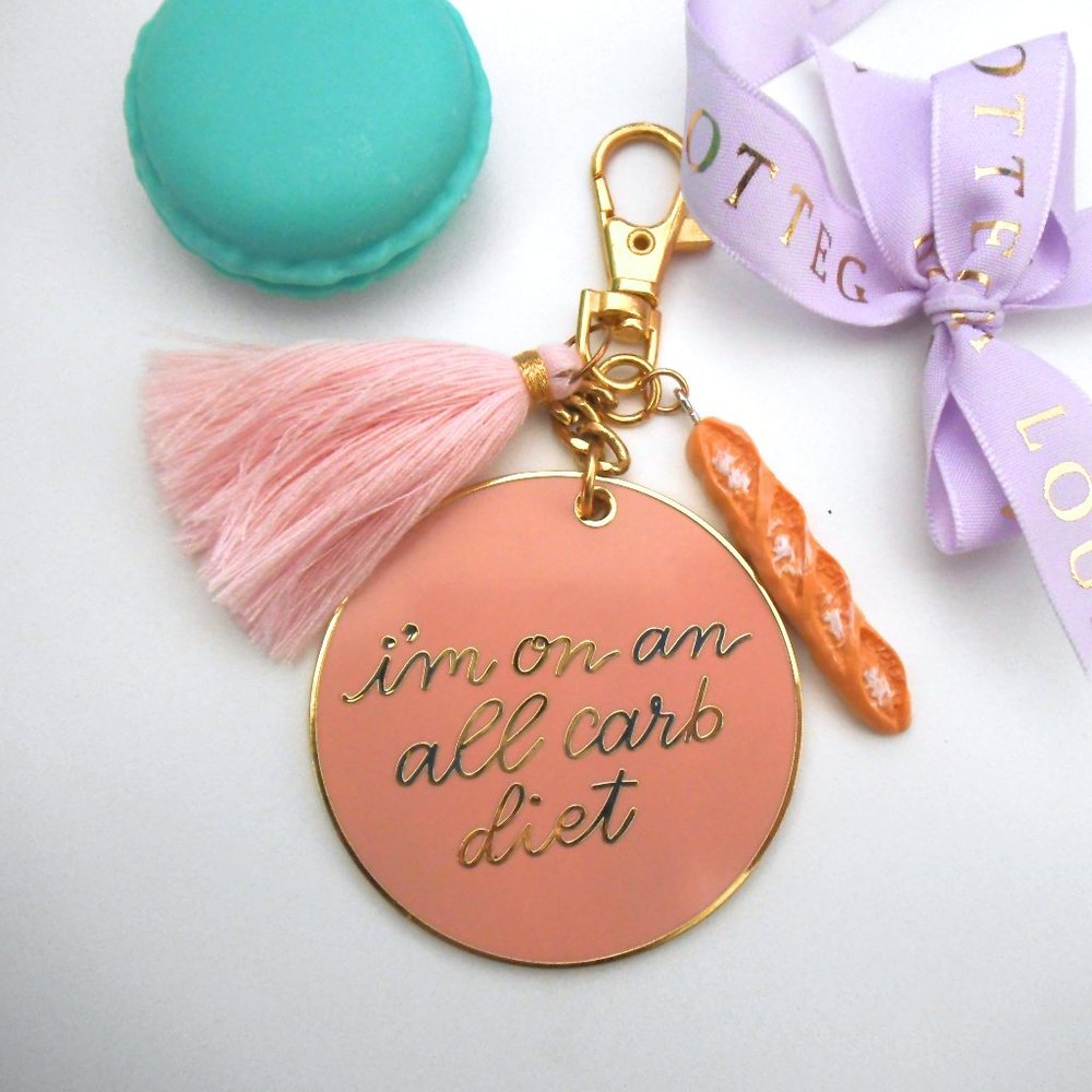 All Carbs Diet Keychain